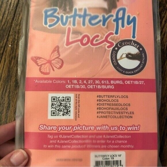 Nala Tress NEW Sealed 18" Butterfly Locks color 1B slim - Picture 5 of 7
